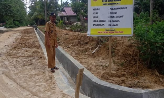 Pemdes Bima Maroa Realisasikan DD Tahap I untuk Drainase dan RTLH
