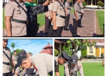 Kasat Lantas Polres Konsel Beserta 4 Kapolsek Jajaran Berganti