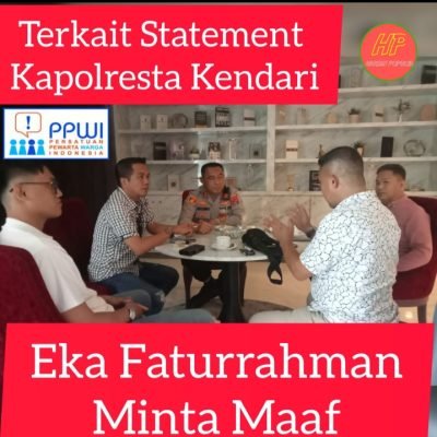 Kapolresta Kendari Meminta Maaf Atas Statemennya yang Lukai Insan Media