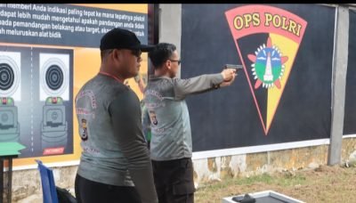 Dalam Rangka Peringati Hari Bhayangkara ke-77, Polres Konsel Gelar Kejuaraan Menembak