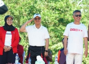 Meriahkan HUT RI ke 78, Pemda Konsel Adakan Lomba Gerak Jalan