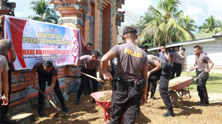 POLRES KONSEL Laksanakan Bakti Religi Dalam Rangka Menyambut Hari Bhayangkara Ke-78