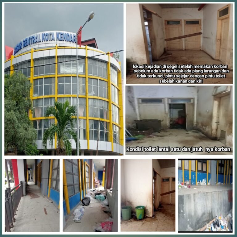 Miris!! Diduga Akibat Kelalaian Pihak Pengelolah Pasar Kota, Warga Terpesot Jatuh Kelantai Satu Hingga Kritis