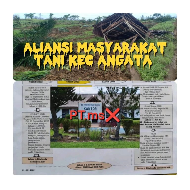 AMT Kecamatan Angata, Sebut Peryataan PT.MS Hanya Sebuah Penyesatan Pembohongan Publik