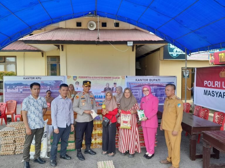 Polres Konsel Gandeng PEMDA Gelar Pasar Murah Dibulan Suci Ramadan