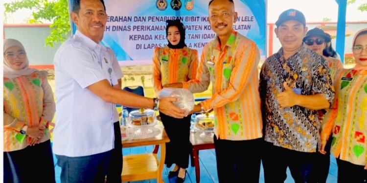 Lapas Kelas II A Kendari Perkuat Ketahanan Pangan, Dapat Bantuan 1.000 Benih Ikan dari Konawe Selatan