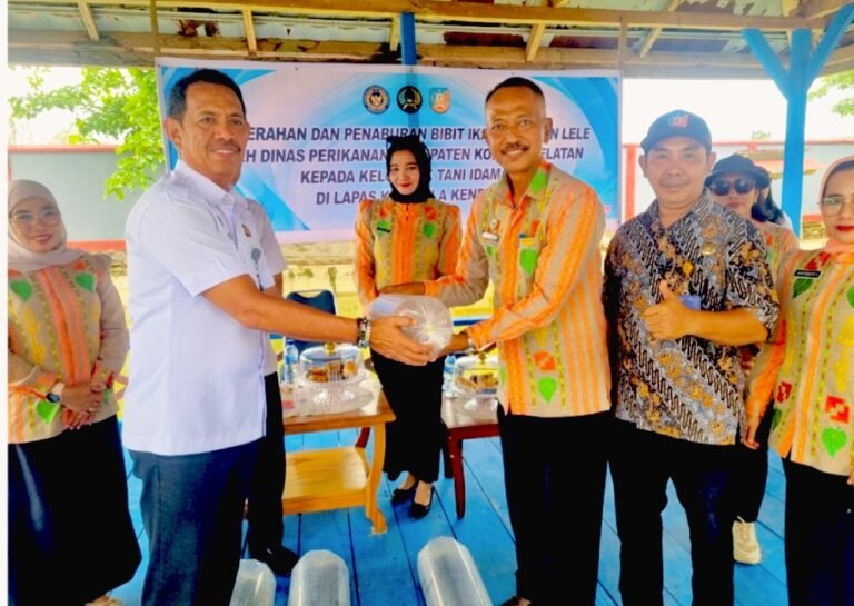 Lapas Kelas II A Kendari Perkuat Ketahanan Pangan, Dapat Bantuan 1.000 Benih Ikan dari Konawe Selatan