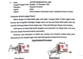 Dugaan Pelanggaran Hukum Serius di Konsel: KK Keluarga Diubah Sepihak Tanpa Putusan Pengadilan, Kades Kondono Dilaporkan