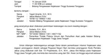 Kejagung Mulai Usut Dugaan Pemerasan Jaksa Try Priyambodo Terhadap Alwi Lie Warga Kendari